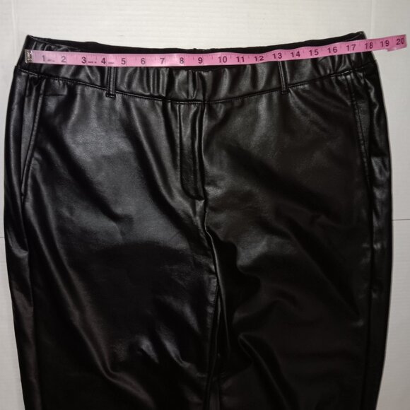 J.JILL WOMEN'S PULL ON FAUX LEATHER PANTS - Picture 8 of 13
